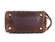 Quilted Leather Toiletry Bag – Brown - Cabrini - Elegance Perfected