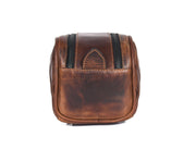 Quilted Leather Toiletry Bag – Brown - Cabrini - Elegance Perfected