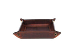 Ramage Leather Valet Tray - Walnut Brown - Cabrini - Elegance Perfected