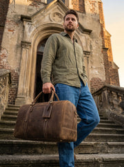 Ranger Recon Full Grain Leather Duffle Bag - Cabrini - Elegance Perfected
