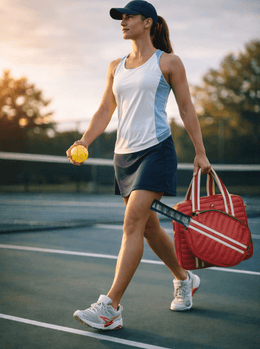 Red Quilted Leather Laptop Tote Bag with Detachable Pouch | Premium Office & Travel Handbag for Women - Cabrini - Elegance Perfected