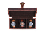 Robinson Leather Watch Case - Walnut Brown - Cabrini - Elegance Perfected