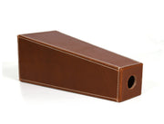 San Francisco Leather Flower Vase - Walnut Brown - Cabrini - Elegance Perfected