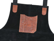 Serena Suede Apron – Raven Black - Cabrini - Elegance Perfected