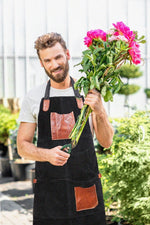 Serena Suede Apron – Raven Black - Cabrini - Elegance Perfected