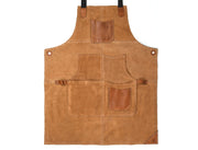 Serena Suede Apron – Tawny Brown Luxury Edition - Cabrini - Elegance Perfected