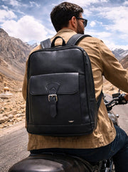 Soleil Full grain Leather Backpack - Cabrini - Elegance Perfected