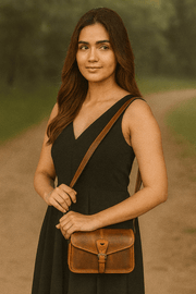 Stylish Leather Crossbody for Women - Cabrini - Elegance Perfected