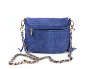 Suede Fringe Chain Strap Crossbody Bag - Cabrini - Elegance Perfected