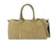 Suede Leather Duffle Bag – Premium Weekender Travel Bag for Men & Women | 18 Inch - Cabrini - Elegance Perfected