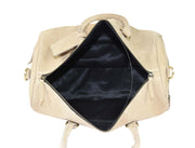 Suede Leather Duffle Bag – Premium Weekender Travel Bag for Men & Women | 18 Inch - Cabrini - Elegance Perfected