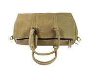 Suede Leather Duffle Bag – Premium Weekender Travel Bag for Men & Women | 18 Inch - Cabrini - Elegance Perfected