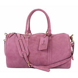 Suede Leather Duffle Bag – Premium Weekender Travel Bag for Men & Women | 18 Inch - Cabrini - Elegance Perfected