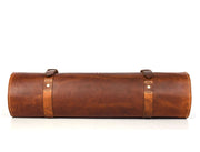 Tan Leather Knife Roll – Handcrafted in Top Grain Leather - Cabrini - Elegance Perfected
