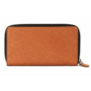 Tan Leather Zip - Around Wallet - Cabrini - Elegance Perfected