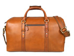 Taranto Leather Weekender Bag - Chestnut - Cabrini - Elegance Perfected