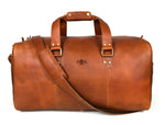 The Classic Vintage Tan Leather Duffle Bag – Timeless Craftsmanship for Modern Journeys - Cabrini - Elegance Perfected