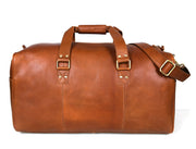 The Classic Vintage Tan Leather Duffle Bag – Timeless Craftsmanship for Modern Journeys - Cabrini - Elegance Perfected