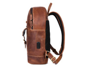 The Explorer Vintage Leather Backpack - Cabrini - Elegance Perfected