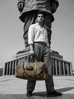 The Rugged Heritage Canvas & Leather Duffle – Built for Adventures, Styled for Life - Cabrini - Elegance Perfected