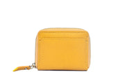 The Sunshine Compact Leather Coin Wallet - Cabrini - Elegance Perfected