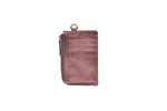 The Urban Edge Zippered Leather ID Card Holder - Cabrini - Elegance Perfected