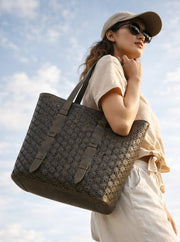 The Vintage Olive Floral Tote by Cabrini Luxury - Cabrini - Elegance Perfected