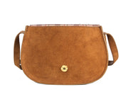 The Vintage Suede Saddle Crossbody by Cabrini Luxury - Cabrini - Elegance Perfected