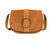 The Vintage Suede Saddle Crossbody by Cabrini Luxury - Cabrini - Elegance Perfected