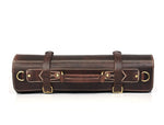 Top Grain Leather Knife Roll – Handcrafted Culinary Organizer - Cabrini - Elegance Perfected