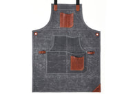 Turin Waxed Canvas Apron – Porpoise Grey - Cabrini - Elegance Perfected