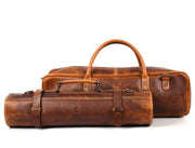Tuscania Chef Knife Roll & Carry Bag – Caramel Brown (Top Grain Leather) - Cabrini - Elegance Perfected
