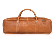 Tuscania Leather Knife Roll & Bag Combo - Tawny Brown - Cabrini - Elegance Perfected