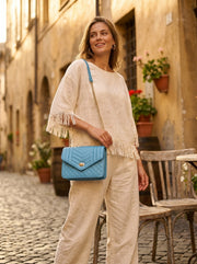 Unisex Leather Crossbody Bag for Work & College - Cabrini - Elegance Perfected