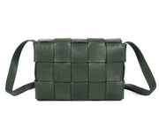 Woven Leather Crossbody Bag – Top Grain, Lightweight & Stylish - Cabrini - Elegance Perfected